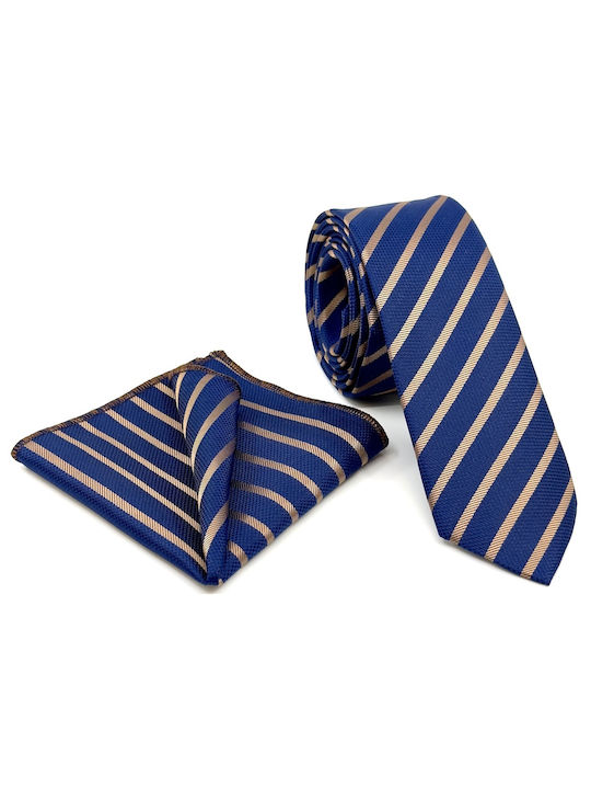 Legend Accessories Set de Cravată pentru Bărbați în Culorea Albastru