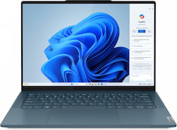 Lenovo Yoga Pro 7 14IMH9 14.5" OLED 120Hz (Ultra 7-155H/32GB/1TB SSD/GeForce RTX 4050/Fără OS) Tidal Teal
