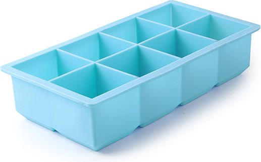 Ibili Eiswürfelform Würfel aus Silikon 8 Plätze Blau