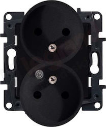 Legrand Niloe Power Socket Front in Black Color...