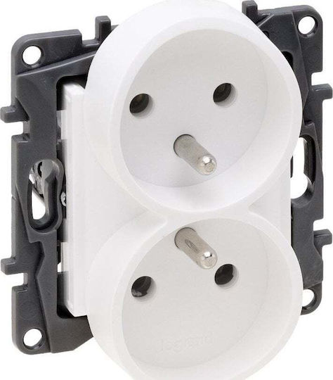 Legrand Niloe Μετώπη Πρίζας Ρεύματος σε Λευκό Χρώμα 863132