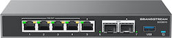 Grandstream Gcc6010w Uc+networking Convergence Device (wireless Vpn Router, Ngfw, Switch And&& Ip Pbx) With 5x Gigabit Ethernet Ports (GCC6010)
