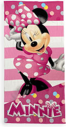 Disney Kids Beach Towel Pink Minnie 140x70cm