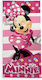 Disney Kids Beach Towel Pink Minnie 140x70cm