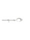 Douceur d'Intérieur Ausziehbare Metallische Vorhangstange Ovalon Einzeln Φ19mm 210-210cm Weiß