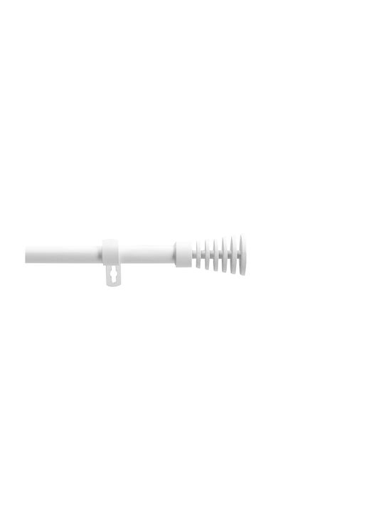 Douceur d'Intérieur Bară Pliabilă Metalică Pentru Perdea Sablis Single Φ19mm 210-210cm Albă