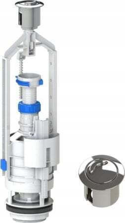 KK-Pol Plastic Double Siphon Sink Silver
