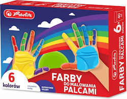 Herlitz Set 6 Vopsele Degete 40ml