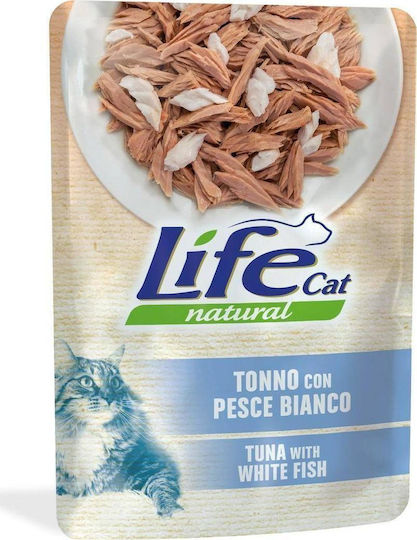 Wet Food for Adult Cats in Pouches with Tuna, Fish and Rice 70gr