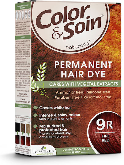 Боя за коса Color&soin 9r Огнено червено