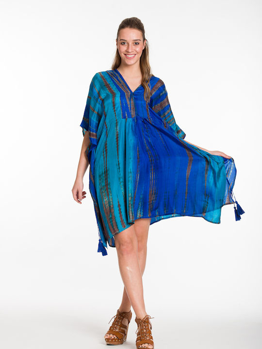 Rima Beachwear Feminin Caftan de Plajă Blue