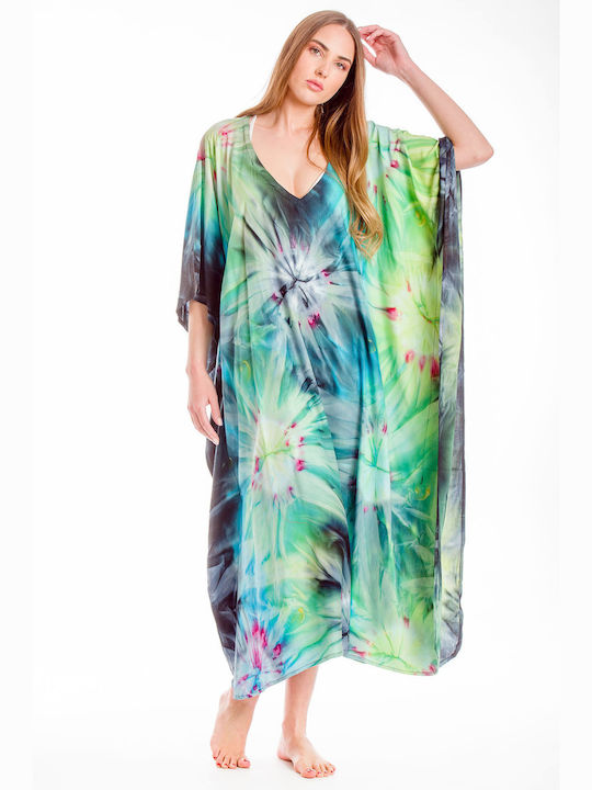 Rima Beachwear Damen Kaftan Strand Green