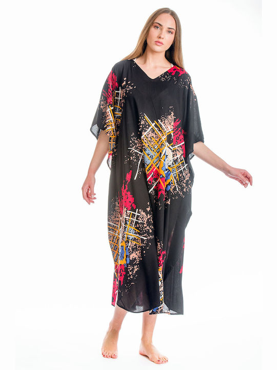 Rima Beachwear Damen Kaftan Strand black