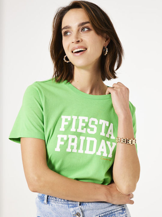 Garcia Jeans Women's T-shirt Festive-green