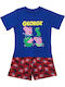 Peppa Pig Детска пижама Лятна Blue Red George