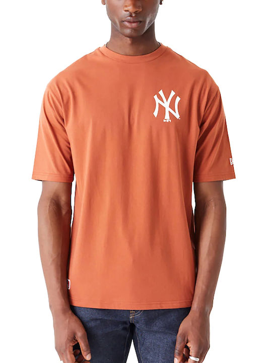 New Era Men's Athletic T-shirt Short Sleeve BROWN
