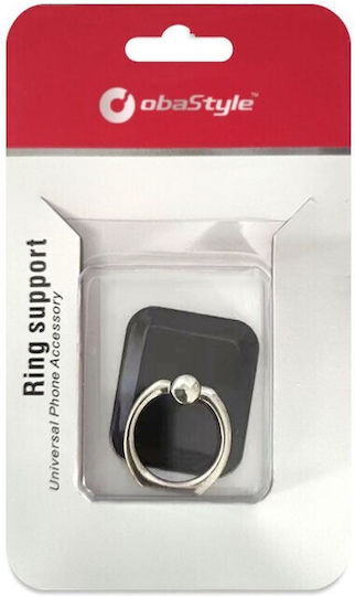 ObaStyle ZK05 Ring Holder Κινητού σε Μαύρο χρώμα