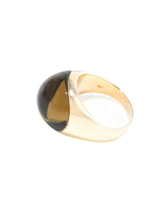 Demaria Women's Silver Gold Plated Ring