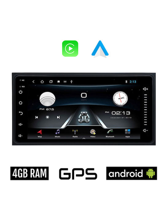 Автомобилна Аудио Система 2DIN (Блутут/USB/WiFi/GPS/Apple-Carplay/Android-Auto) с Тъчскрийн 7"