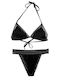 Set Bikini με Αφαιρούμενη Ενίσχυση Μαυρο
