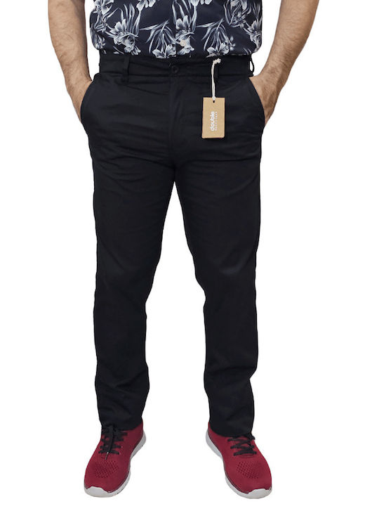 Double Παντελόνι Chino Ελαστικό Black