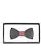 Nino Venturi Black Leather Bow Tie/4
