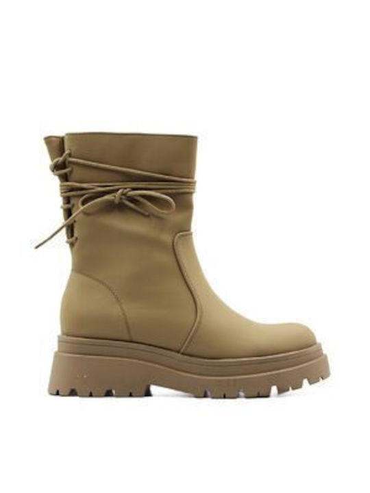 Alta Moda Damen Knöchelstiefel Khaki