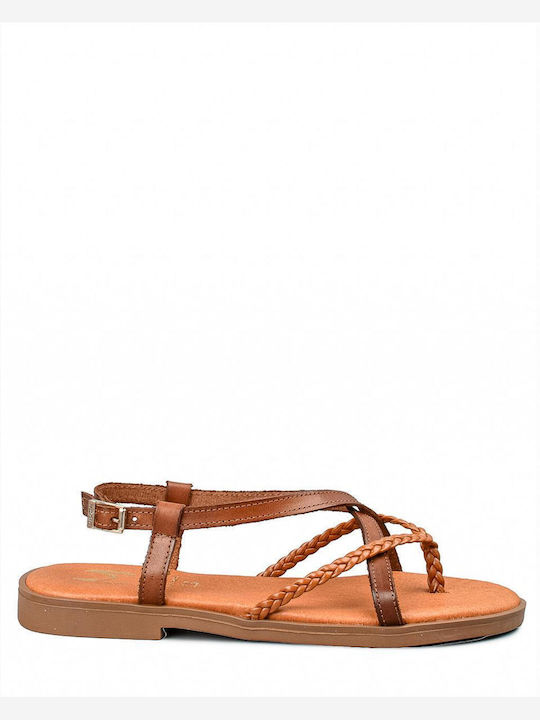 Marila Footwear Leather Women's Sandals Brown