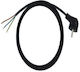 Elgotech Pz1,5-03-g Καλώδιο Ρεύματος τύπου H05RR-F με Διατομή 3x1.5mm² σε Μαύρο Χρώμα 1m