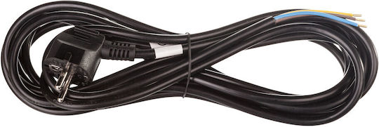 Emos Power Cord Type NYL with Cable Properties 3x1mm² in Black Colour 5m
