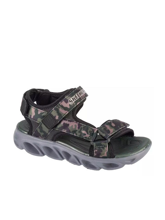 Skechers Παιδικά Πέδιλα Hypno-splash Sun Μαύρα
