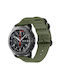 Samsung Galaxy Watch Active 2 20mm Gear S3 Nylon Three Rings Army Green