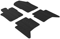 Auto Gs Rear Mats 2pcs from Plastic for Volkswagen Amarok Ford Raptor Black