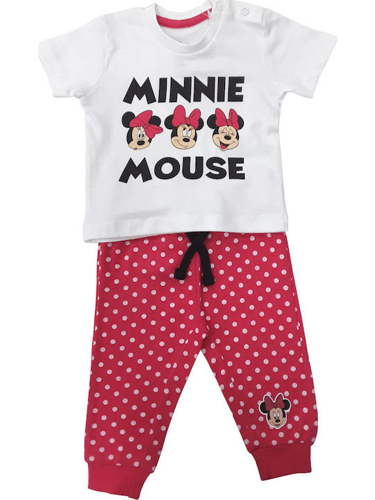 Παιδικό Σετ με Παντελόνι Καλοκαιρινό 2τμχ Red Dots Minnie