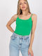 BFG Women's Blouse Cotton with Straps Green