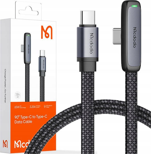 Mcdodo USB 2.0 Kabel USB-C männlich - USB-C 65W PD Schwarzes 1m CA-3360