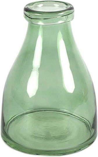 Decostar Βάζο Γυάλινο Πράσινο Φ16xΥ20cm