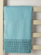 Silk Fashion Facecloth 50x100cm Blue