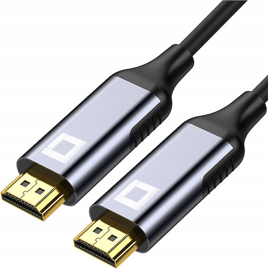 HDMI 2.1 Ултра Висока Скорост 48Gbps 4K 120Hz HDR VRR HDMI Кабел HDMI Мъжки - HDMI Мъжки 1м Сив