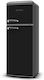ETA Retro Fridge-Freezer 215lt H148.2xW55.2xD62.1cm Black 253890020E