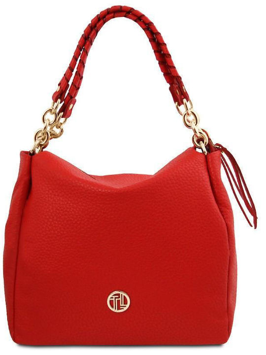 Tuscany Leather Leather Women's Bag Shopper Shoulder Red