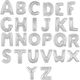 Balloons Foil Various Letters Silver 82cm Type L
