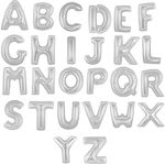 Μπαλόνια Foil Διάφορα Γράμματα Ασημί 82 Εκ Type A