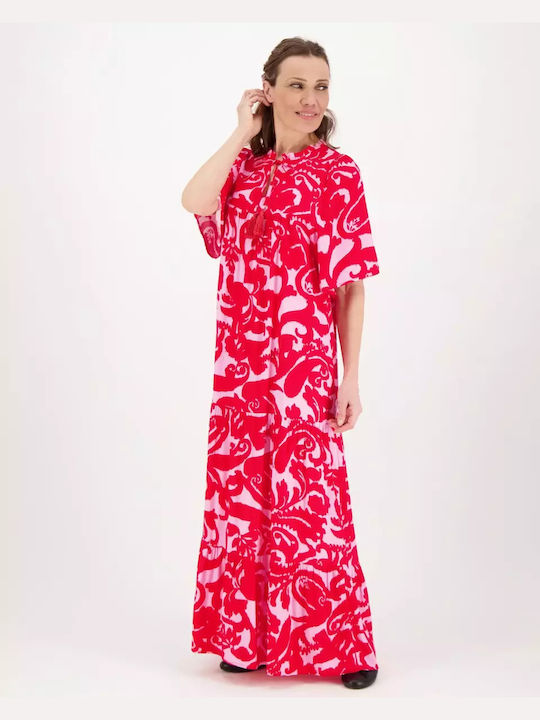 Smashed Lemon Summer Maxi Dress Pink