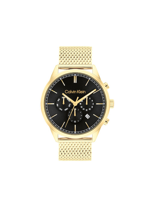 Calvin Klein Uhr mit Gold Metallarmband