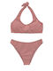 Set Bikini Μπουστάκι με Αφαιρούμενη Ενίσχυση Ροζ