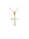 Herren Gold Kreuz 14K