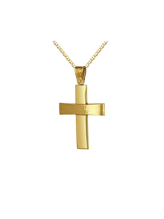 Men's Gold Cross 14K