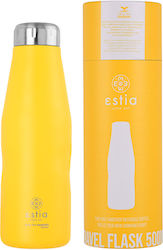 Estia Travel Flask Save the Aegean 500ml Pineapple Yellow