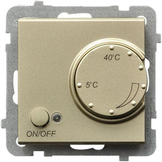 Ospel Analoger In die Wand eingelassener Thermostat für den Raum